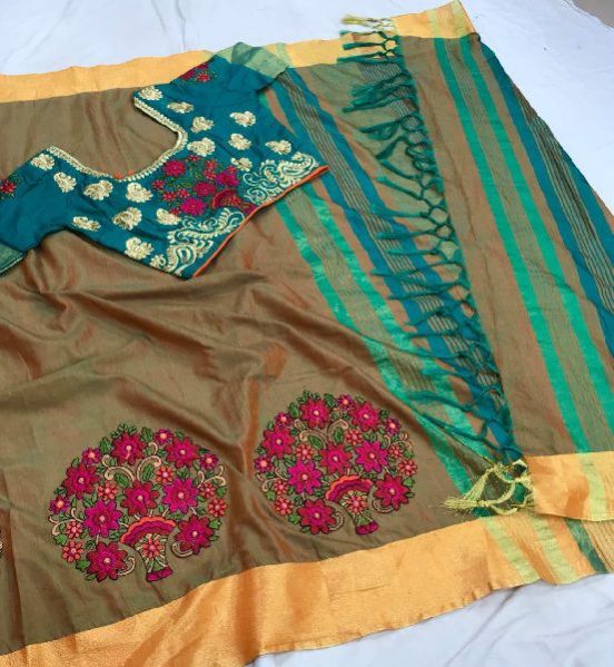 W-1106 Embroidery Work Sarees