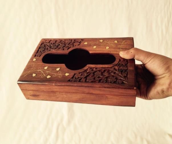 Wooden Tissue Box