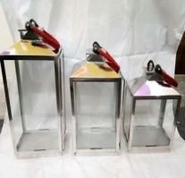 JSE-22 Steel T-Light Hanging Lantern