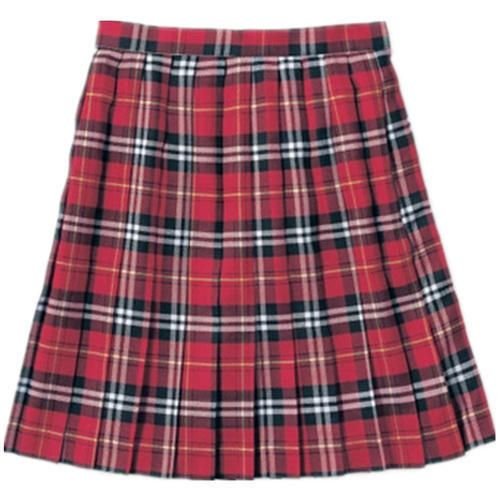 School Checkered Skirt 02