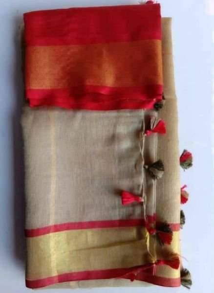 Pure Linen Saree 08