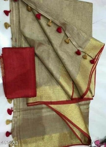 Pure Linen Saree 09