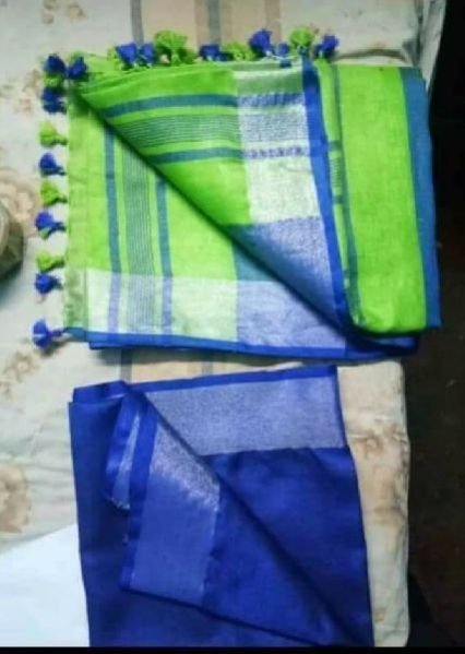 Pure Linen Saree 17