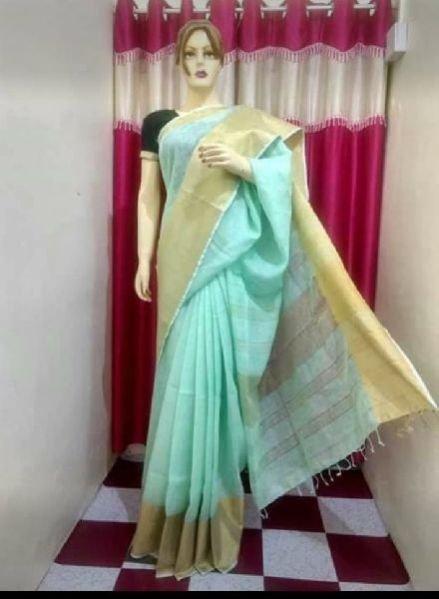 Pure Linen Saree 04