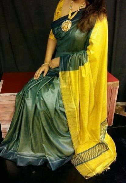 Tassar Ghicha Silk Saree 01