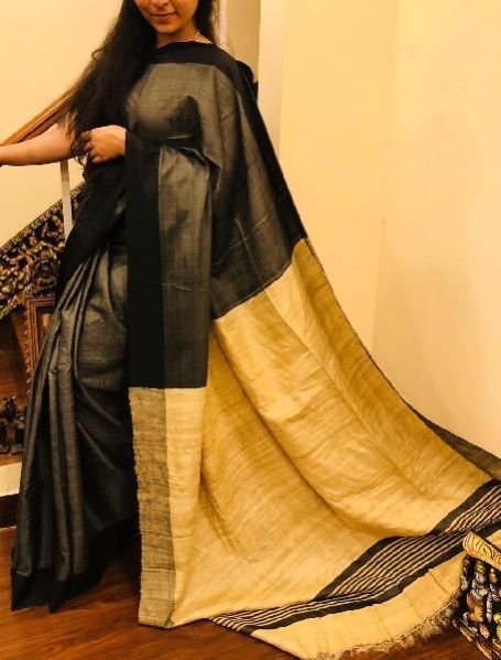 Tassar Ghicha Silk Saree 03