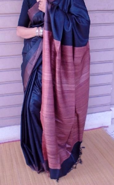 Tassar Ghicha Silk Saree 07