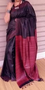 Tassar Ghicha Silk Saree 08