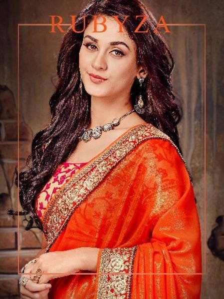 209_A Rubyza-1 Georegette Sarees