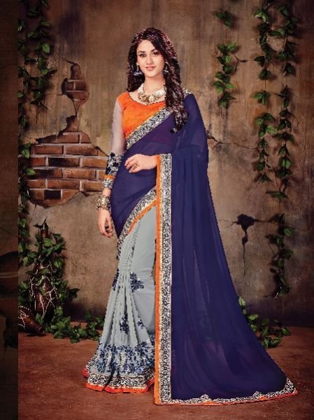 211 Rubyza-1 Georegette Sarees