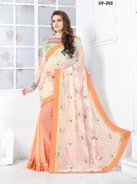 OF-201 Rubyza-7 Georegette Sarees