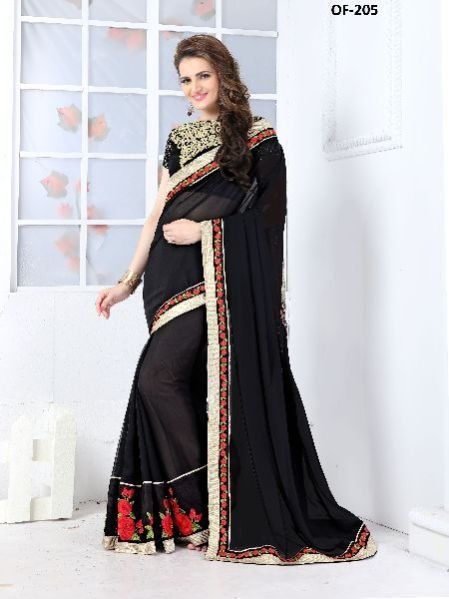 OF-205 Rubyza-7 Georegette Sarees