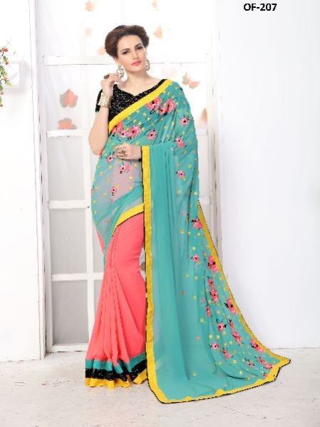 OF-207 Rubyza-7 Georegette Sarees