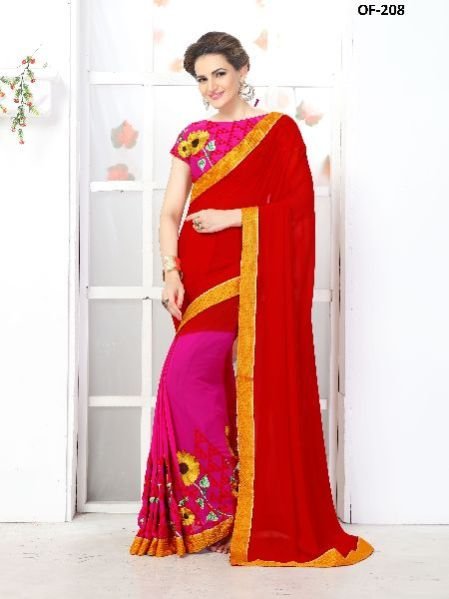 OF-208 Rubyza-7 Georegette Sarees