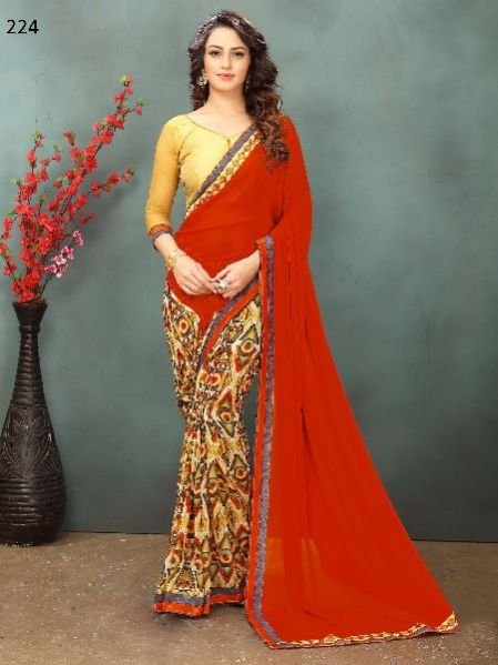 OF224_ Rubyza-2 Georegette Sarees