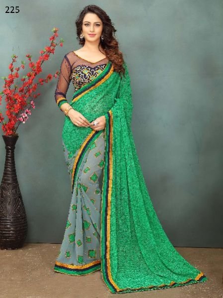 OF225_1 Rubyza-2 Georegette Sarees