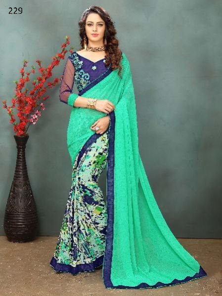 OF229_1 Rubyza-2 Georegette Sarees
