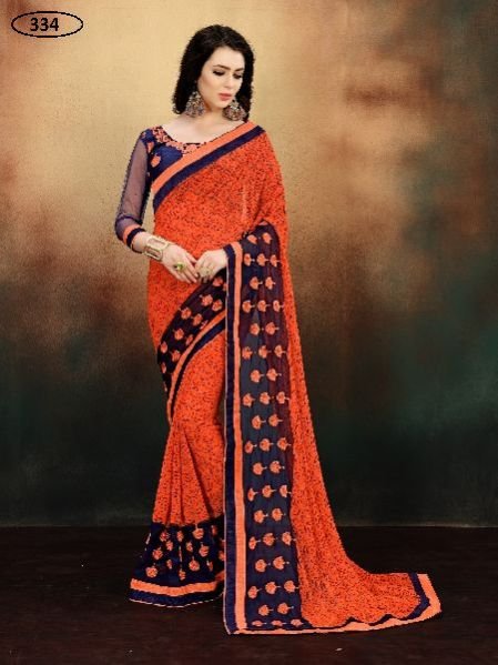 OF334 Rubyza-9 Georegette Sarees