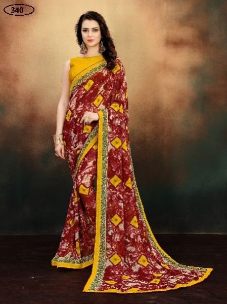 OF340 Rubyza-9 Georegette Sarees