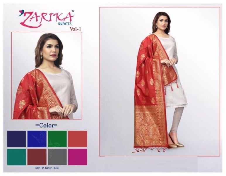 Zarika VOL-1 Silk Dupatta 01