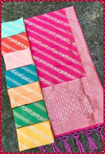 Zarika VOL-3 Rainbow Silk Dupatta 04