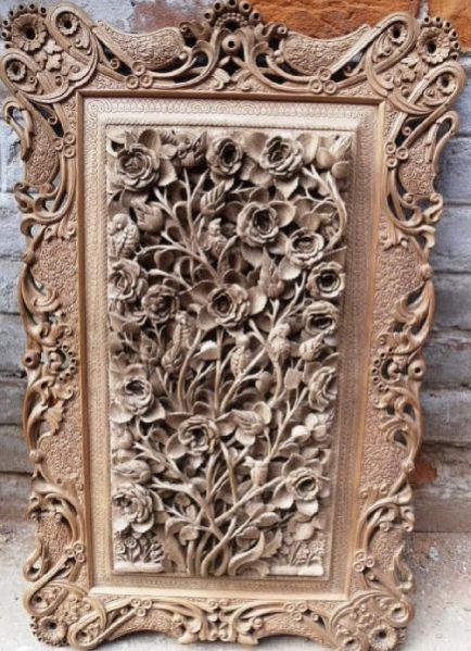 walnut wood carving