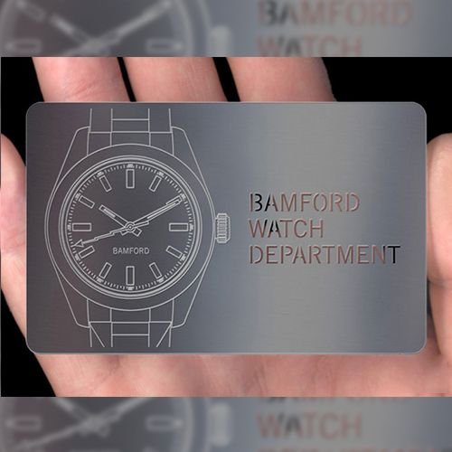 Silver Plated Metal Business Cards 01