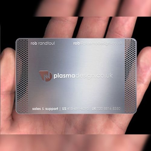 Silver Plated Metal Business Cards 02