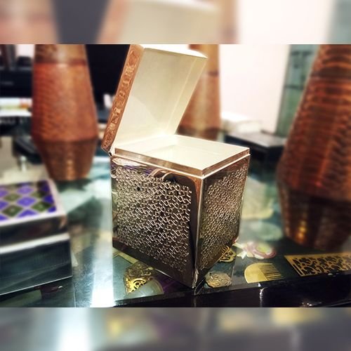 Silver Plated Metal Storage Box 01
