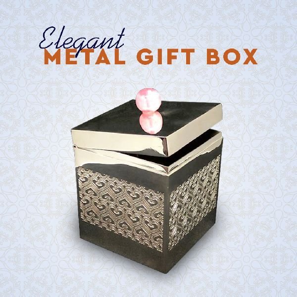 Silver Plated Metal Storage Box 02