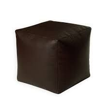 Leather Poufs 11