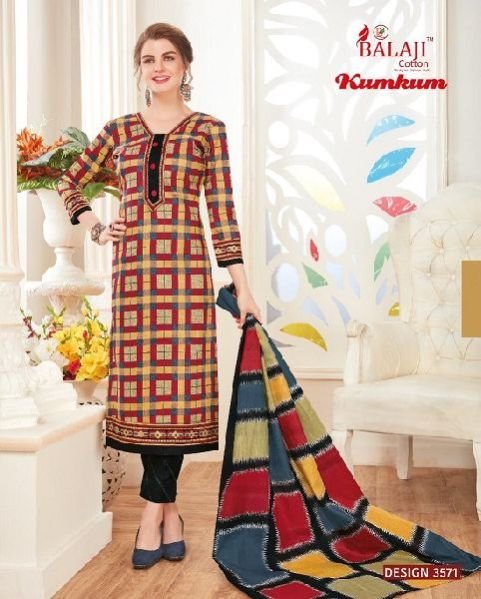 3571 Kumkum Dress Material