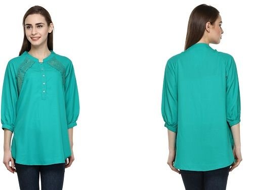 Green Plain Western Top