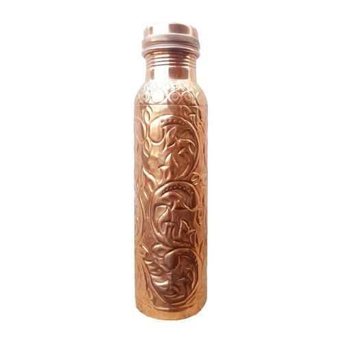 Pure Copper Hammered Bottle 03