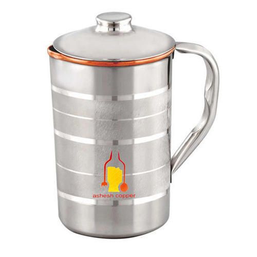 Silver Coated Copper Jug 01