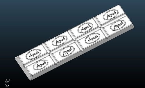 Rectangle Chocolate Mould 06