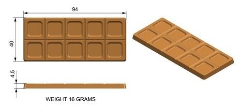 Rectangle Chocolate Mould 10