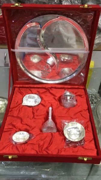 Silver Pooja Thali Set 04