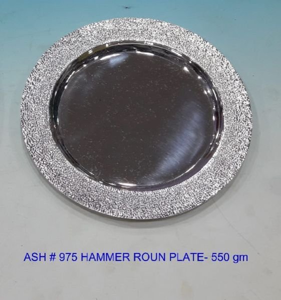 Silver Round Plate 01