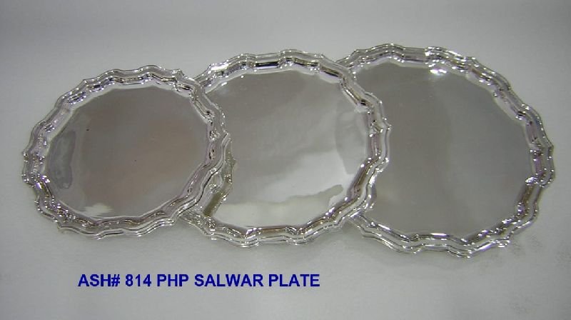 Silver Round Plate 02
