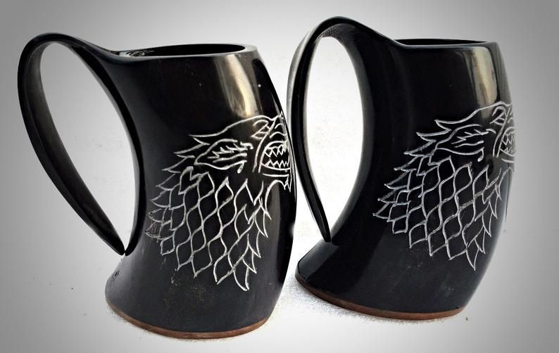 Horn Mugs