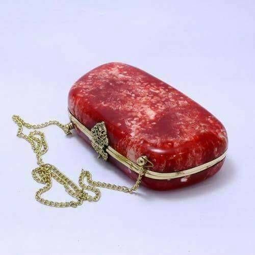 Resin Clutch Purse