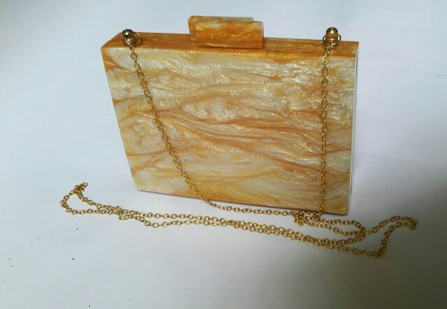 Resin Clutch Purse