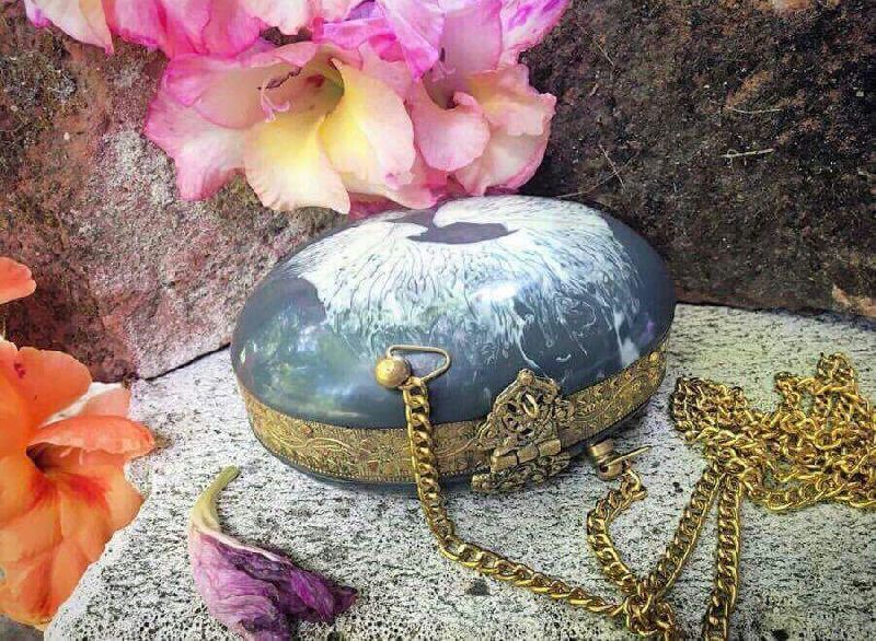 Resin Clutch Purse