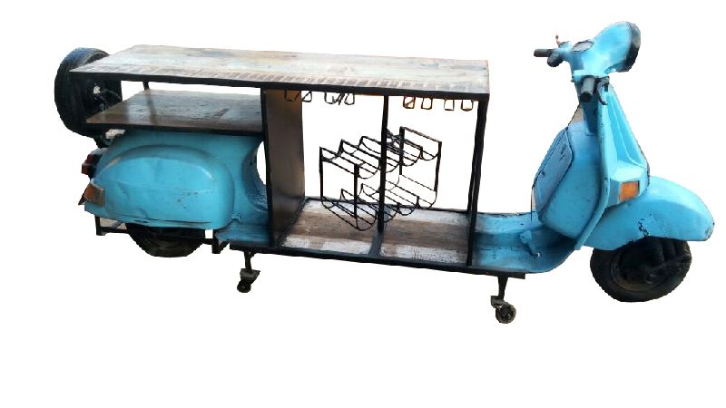 Mango Wood Scooter Bar Table (SBA 051)