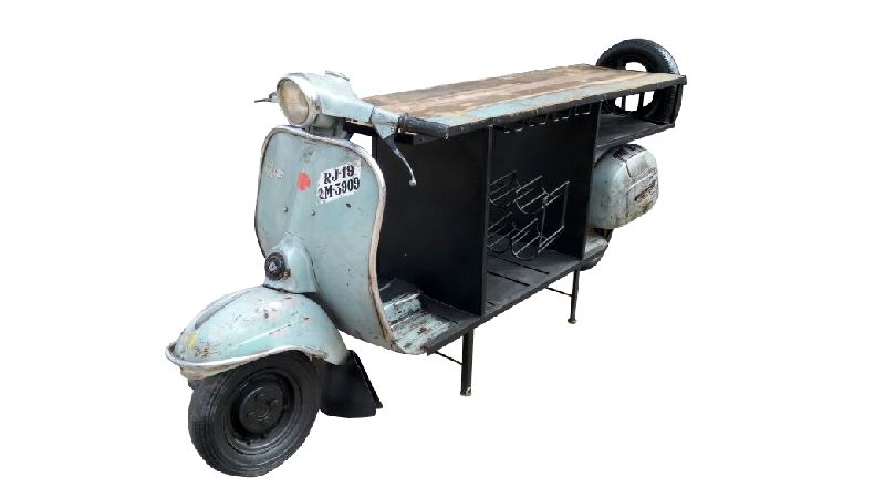 Mango Wood Scooter Bar Table (SBA 053)