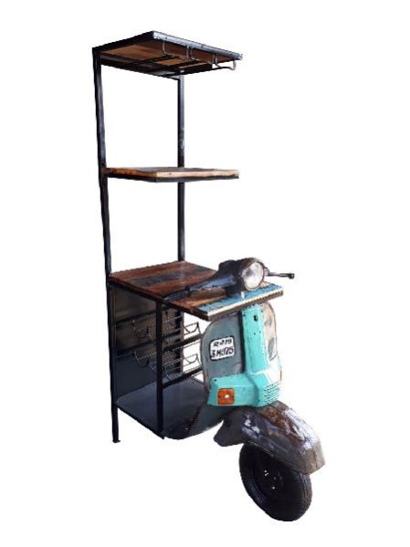 Mango Wood Scooter Bar Table (SBA 054)