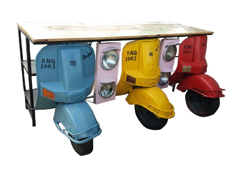 Reclaimed Wood Scooter Table (SBA 010)