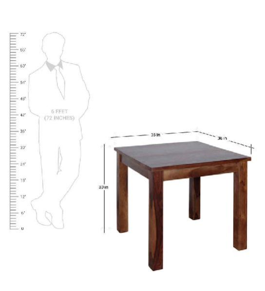 Sheesham Wood 4 Seater Dining Table Set