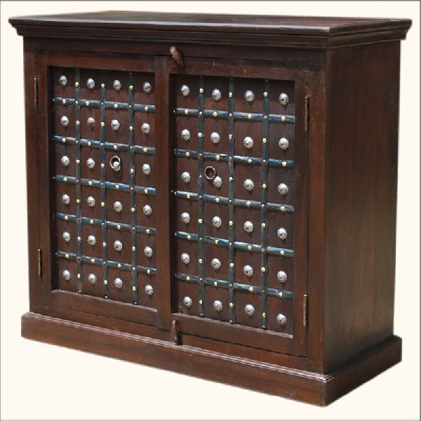Mango Wood Storage Cabinets
